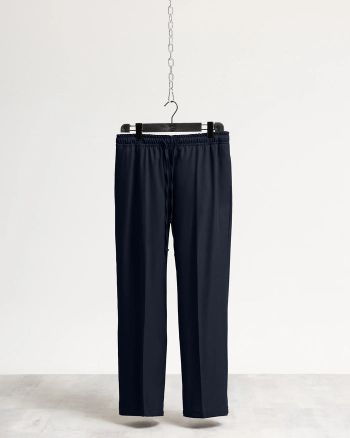 Pantalaccio fondo ampio tessuto classico - Blu