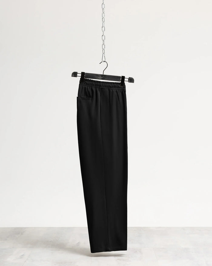 Pantalaccio fondo ampio tessuto classico - Nero