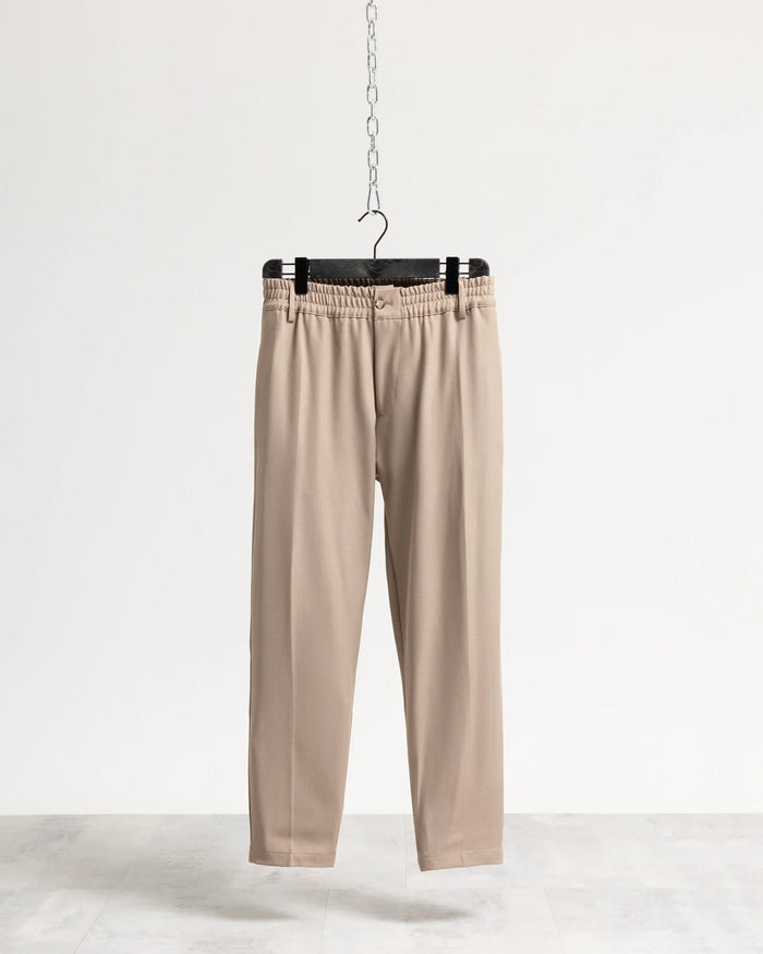 Pantalone regular tessuto classico - Beige
