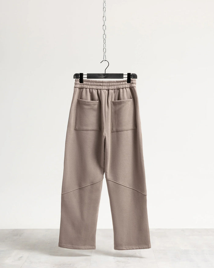 Pantalone tuta fondo ampio - Fango
