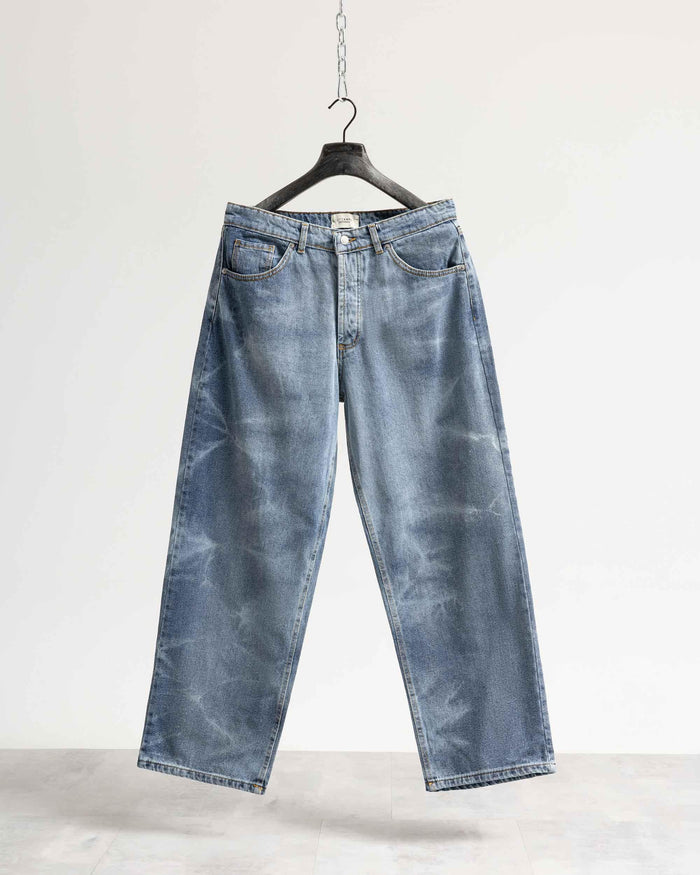 Jeans baggy blu fulmini - Blu