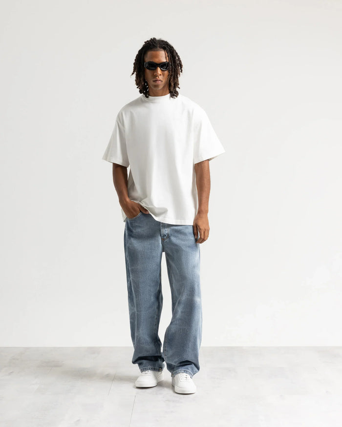 Jeans baggy blu fulmini - Blu