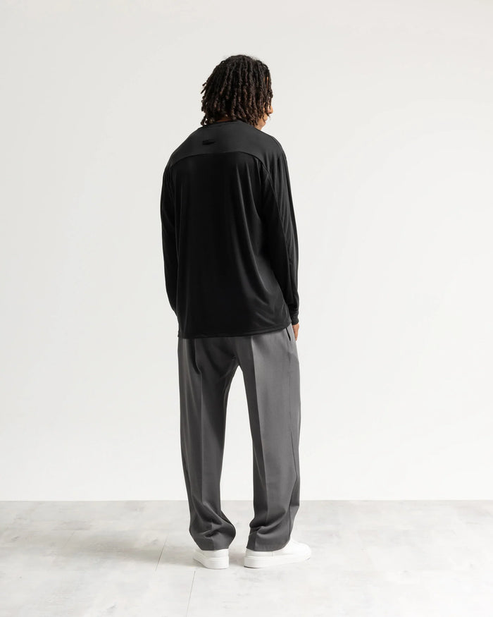 Pantalaccio fondo ampio tessuto classico - Grigio