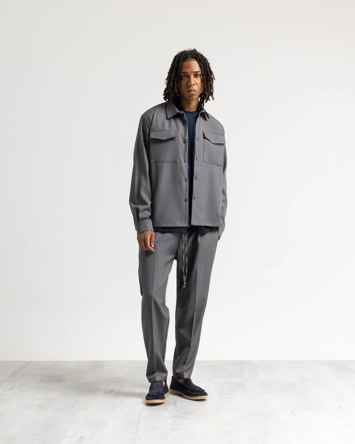 Pantalaccio regular tessuto classico - Grigio