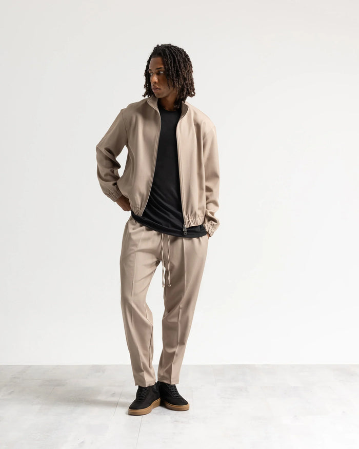 Pantalaccio regular tessuto classico - Beige