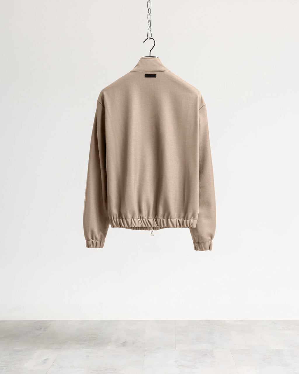 Giacca con zip mezzo collo tessuto classico