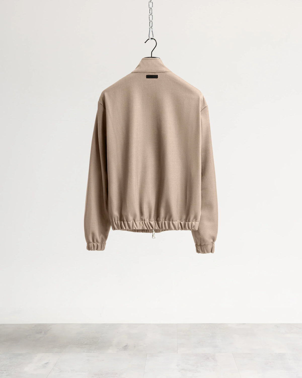 Giacca con zip mezzo collo tessuto classico