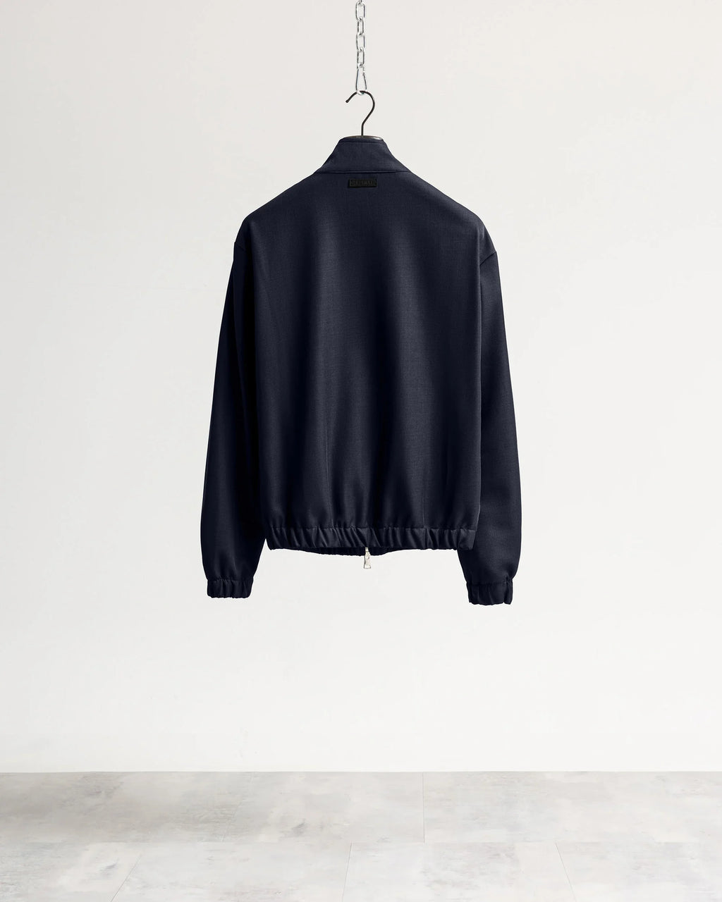 Giacca con zip mezzo collo tessuto classico
