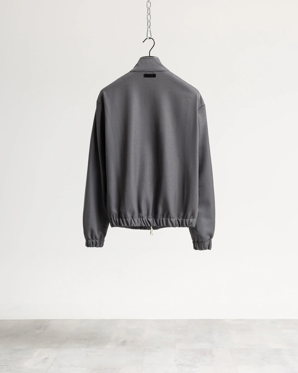 Giacca con zip mezzo collo tessuto classico