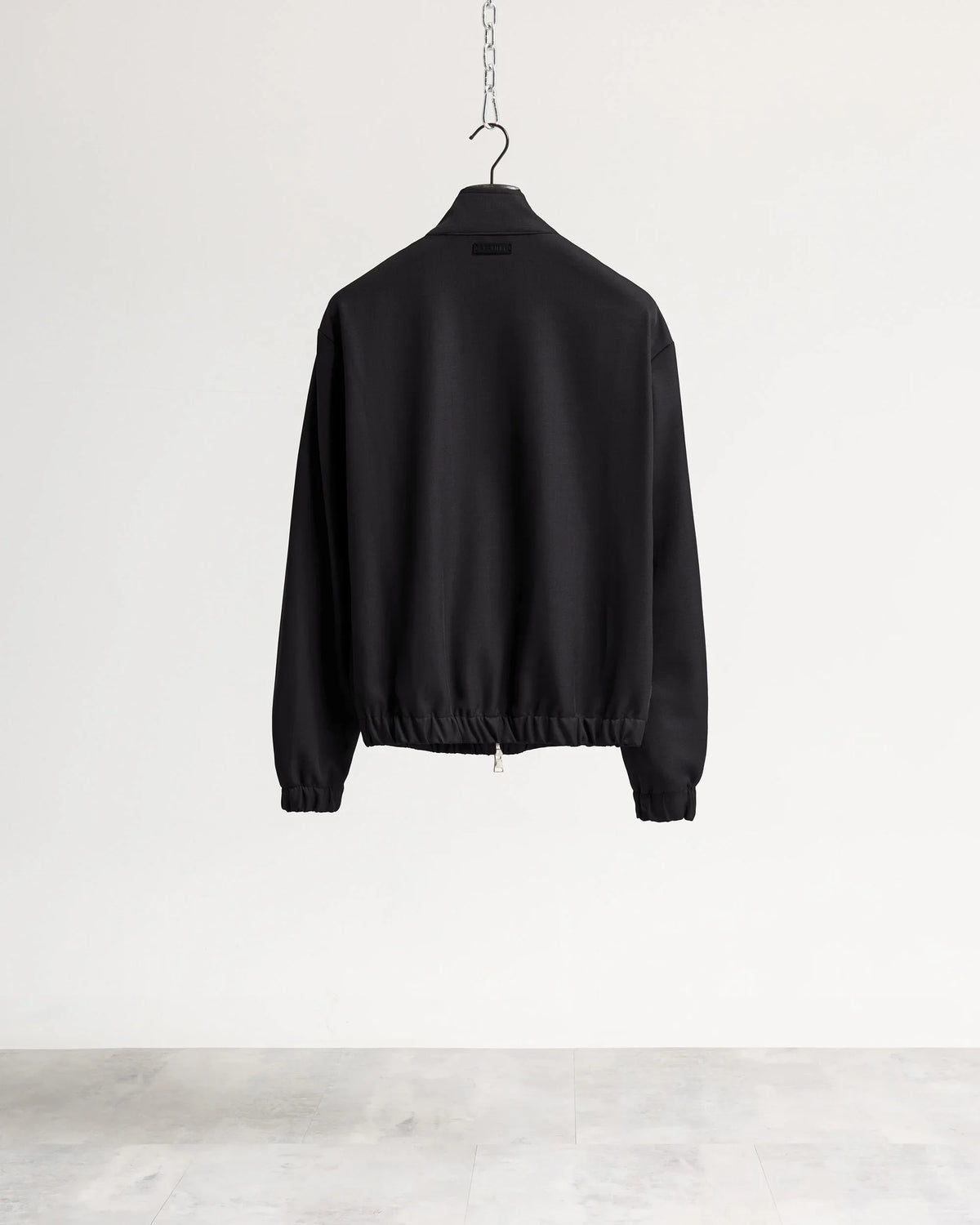 Giacca con zip mezzo collo tessuto classico