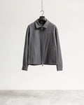 Giacca con zip collo camicia tessuto classico