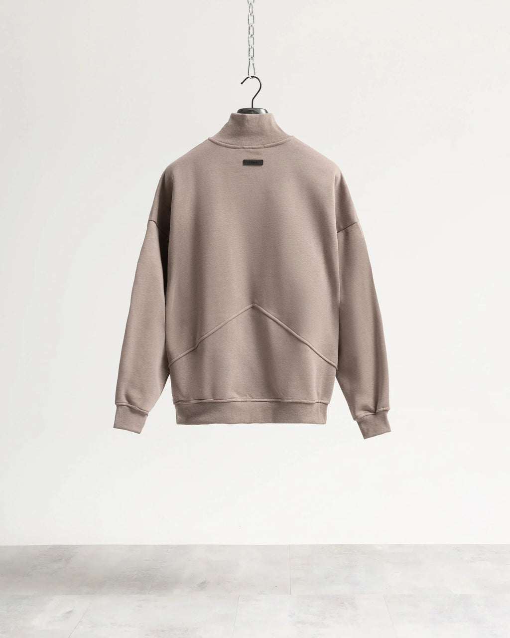 Felpa mezzo collo mezza zip