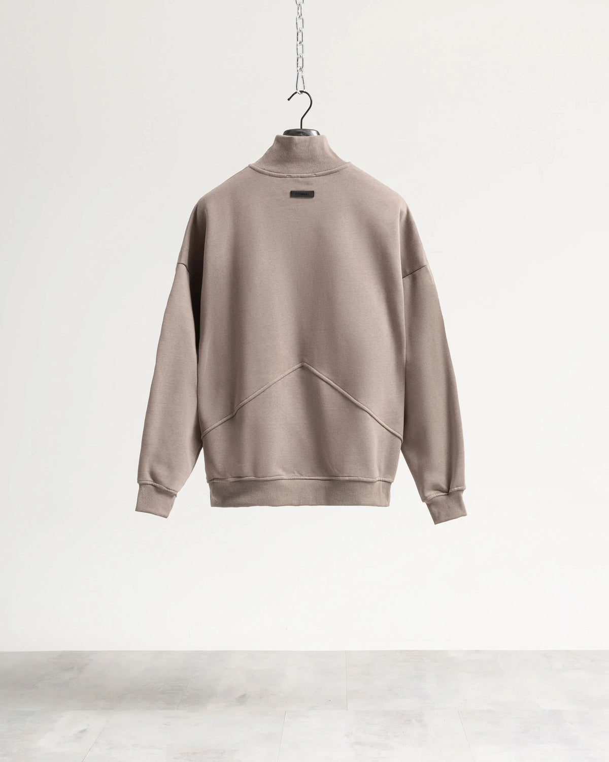 Felpa mezzo collo mezza zip