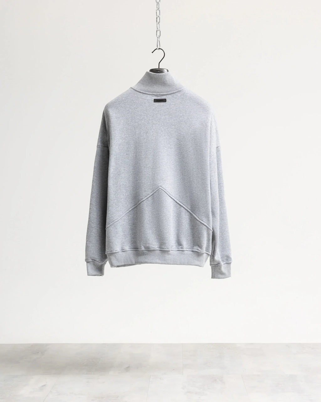 Felpa mezzo collo mezza zip