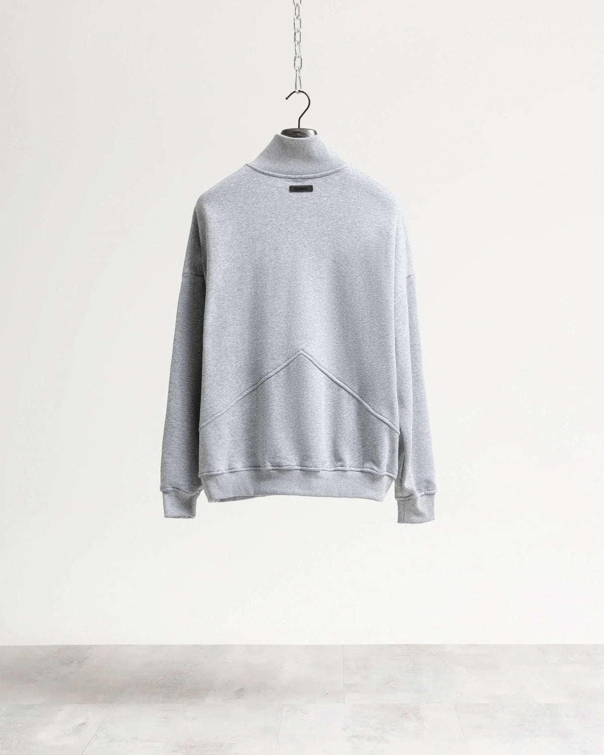 Felpa mezzo collo mezza zip
