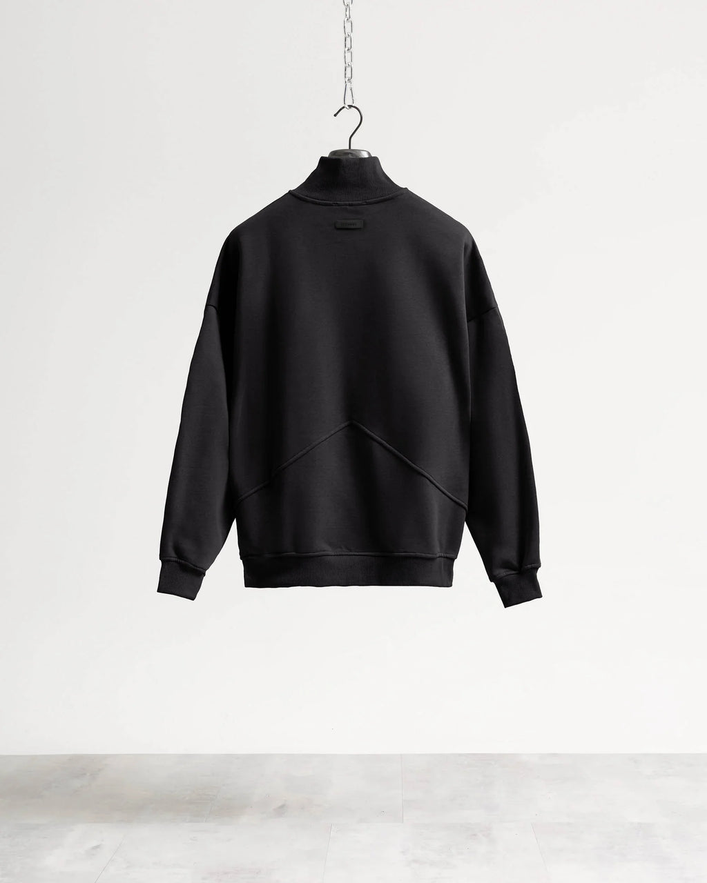Felpa mezzo collo mezza zip