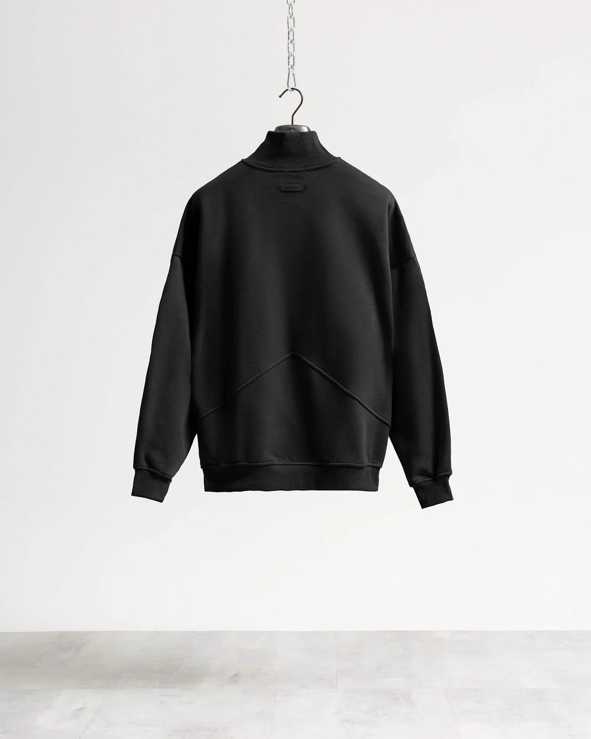 Felpa mezzo collo mezza zip