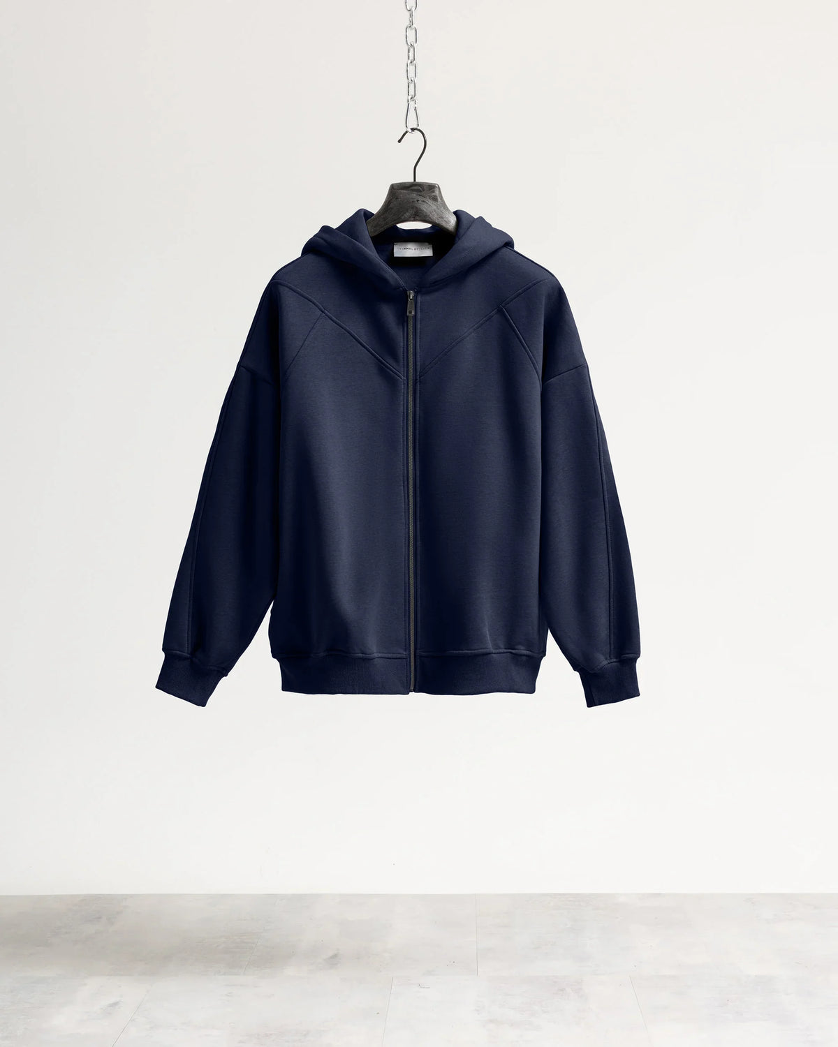 Felpa cappuccio zip