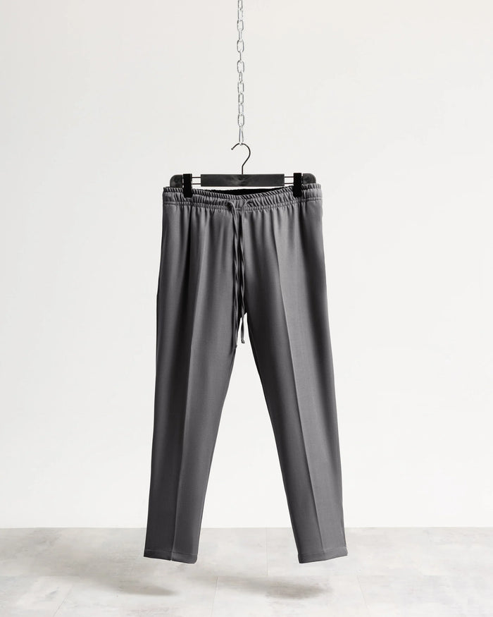 Pantalaccio regular tessuto classico - Grigio