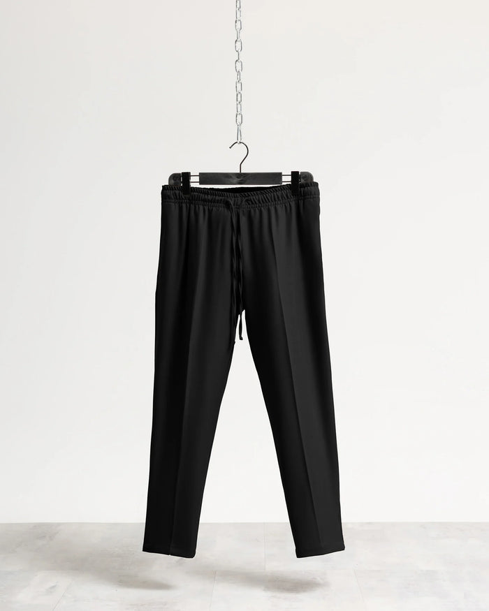 Pantalaccio regular tessuto classico - Nero