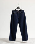 Jeans baggy blu resinato