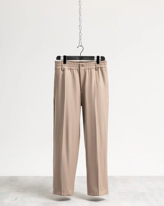 Pantalone fondo ampio tessuto classico - Beige