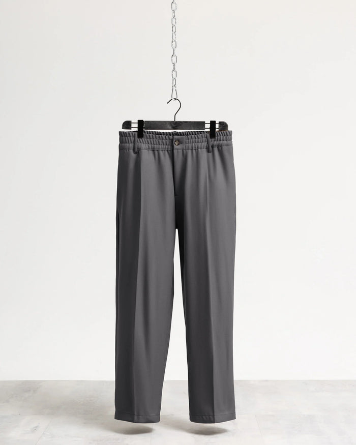 Pantalone fondo ampio tessuto classico - Grigio