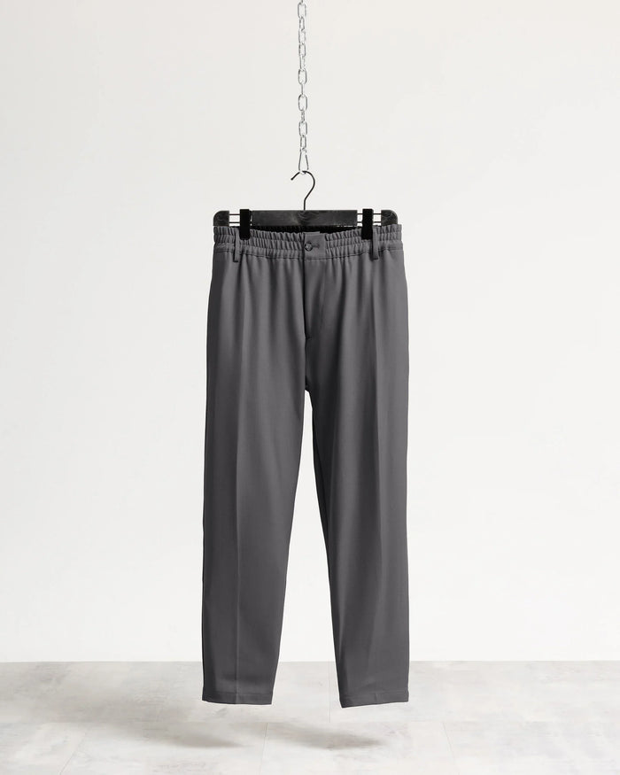Pantalone regular tessuto classico - Grigio