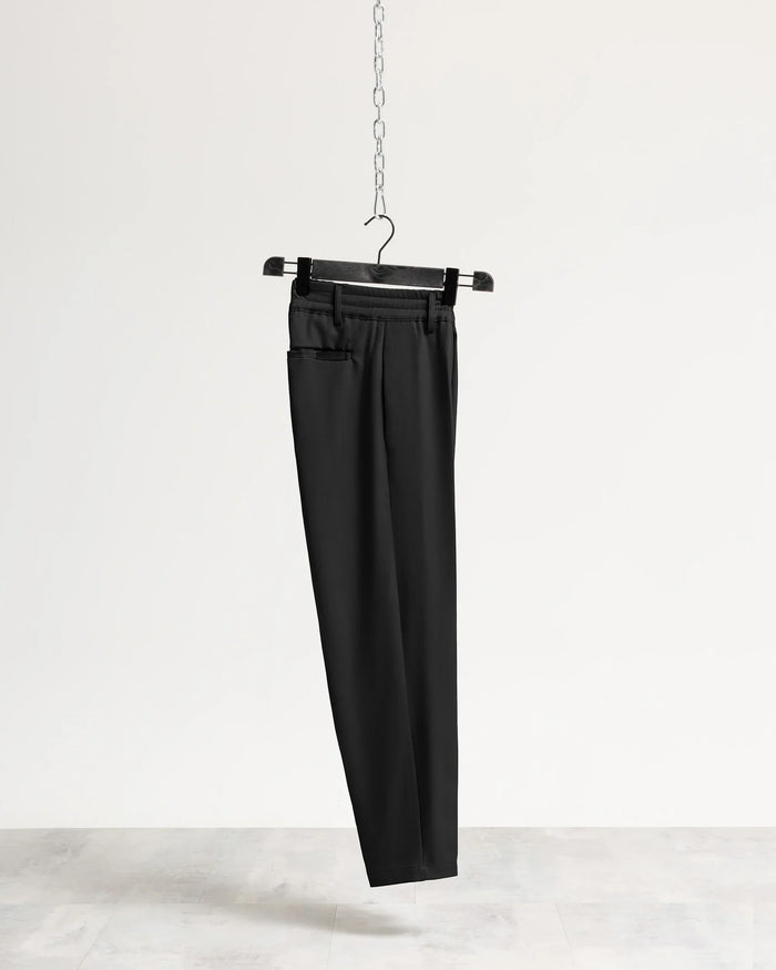 Pantalone regular tessuto classico - Nero