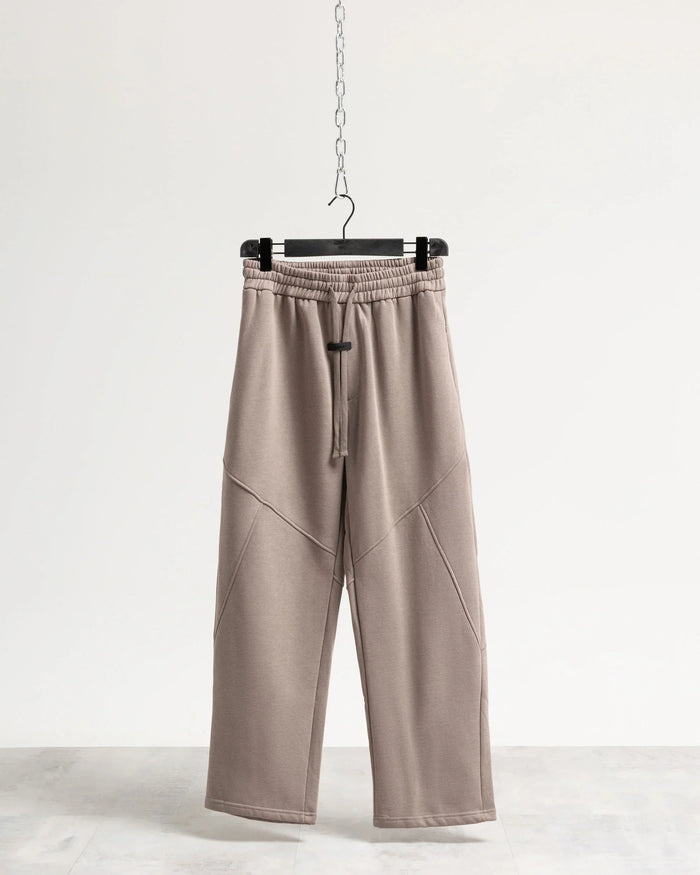 Pantalone tuta fondo ampio - Fango