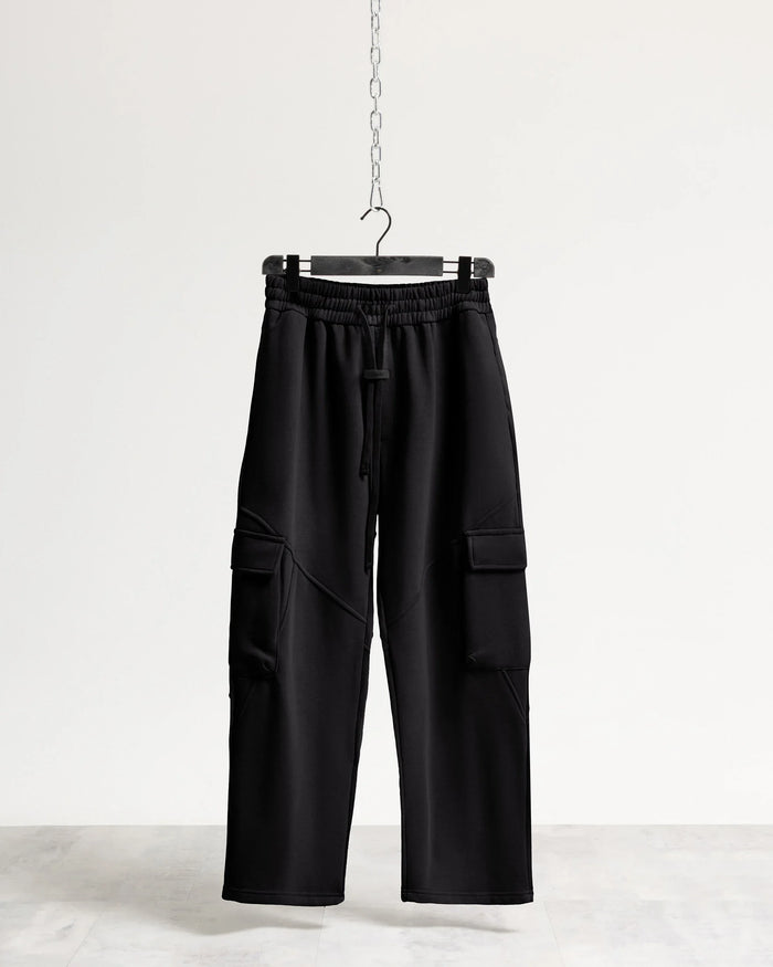 Pantalone tuta cargo - Nero