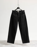 Jeans baggy nero resinato