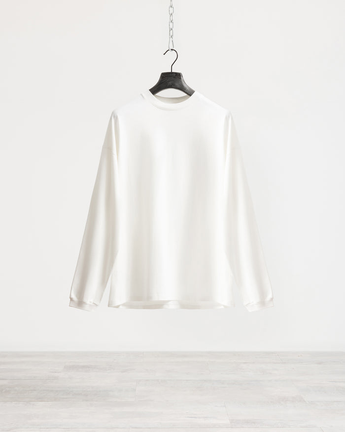 T-shirt longsleeve con polsino oversize - Panna