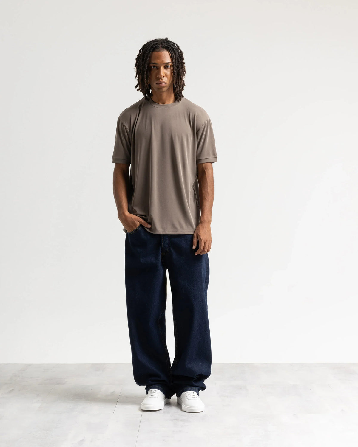 T-shirt costina manica corta