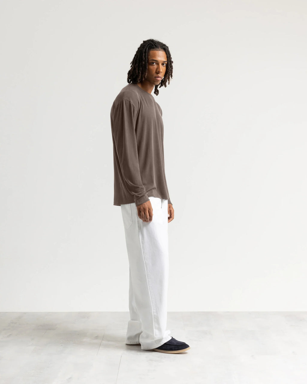 T-shirt costina manica lunga