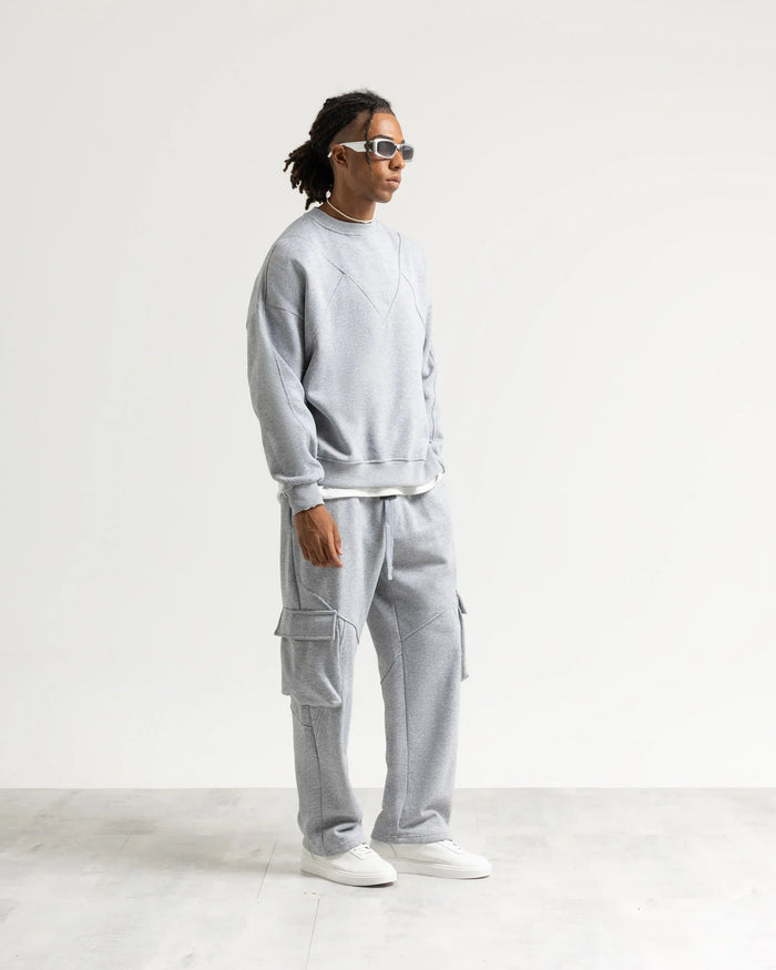 Pantalone tuta cargo - Grigio