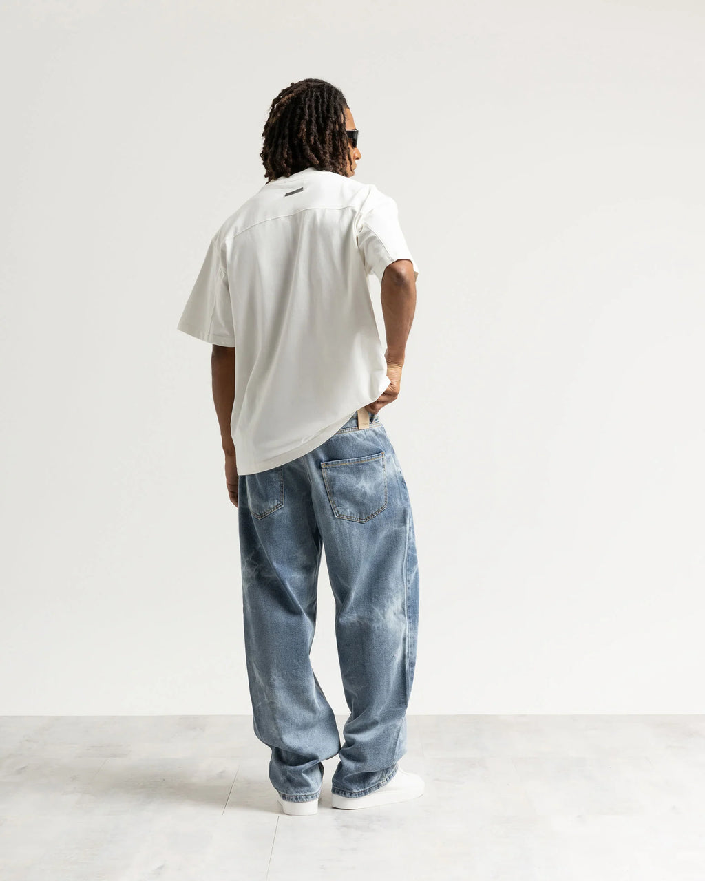 Jeans baggy blu fulmini