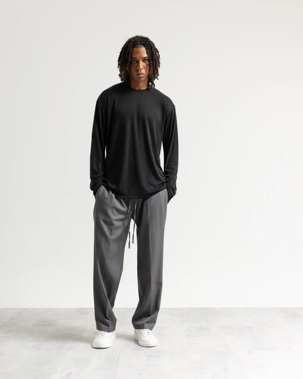 T-shirt costina manica lunga