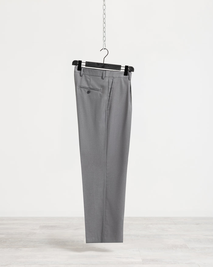 Pantalone con pence - Grigio