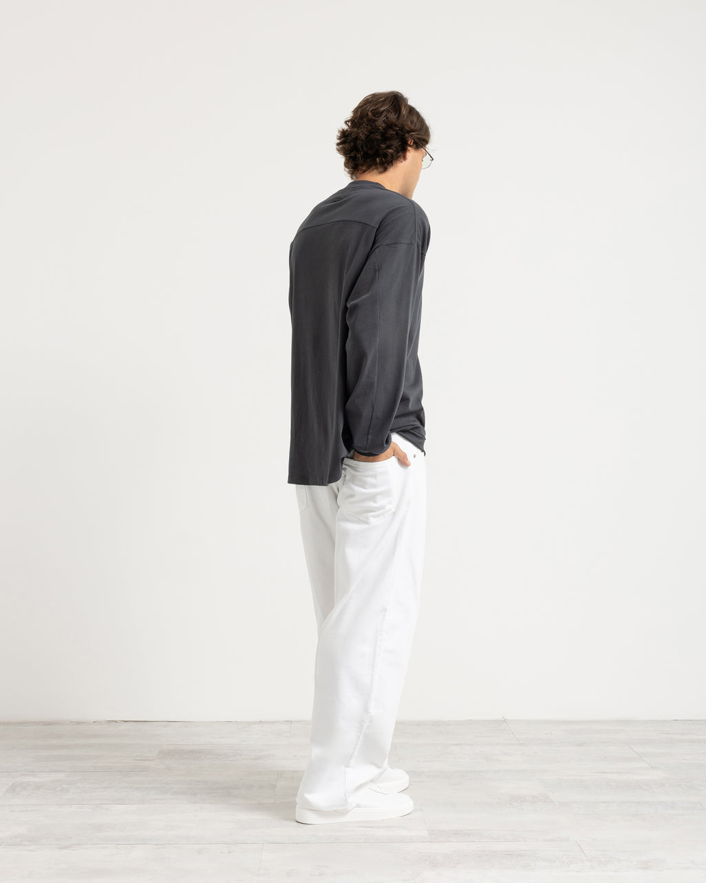 T-shirt longsleeve con polsino oversize