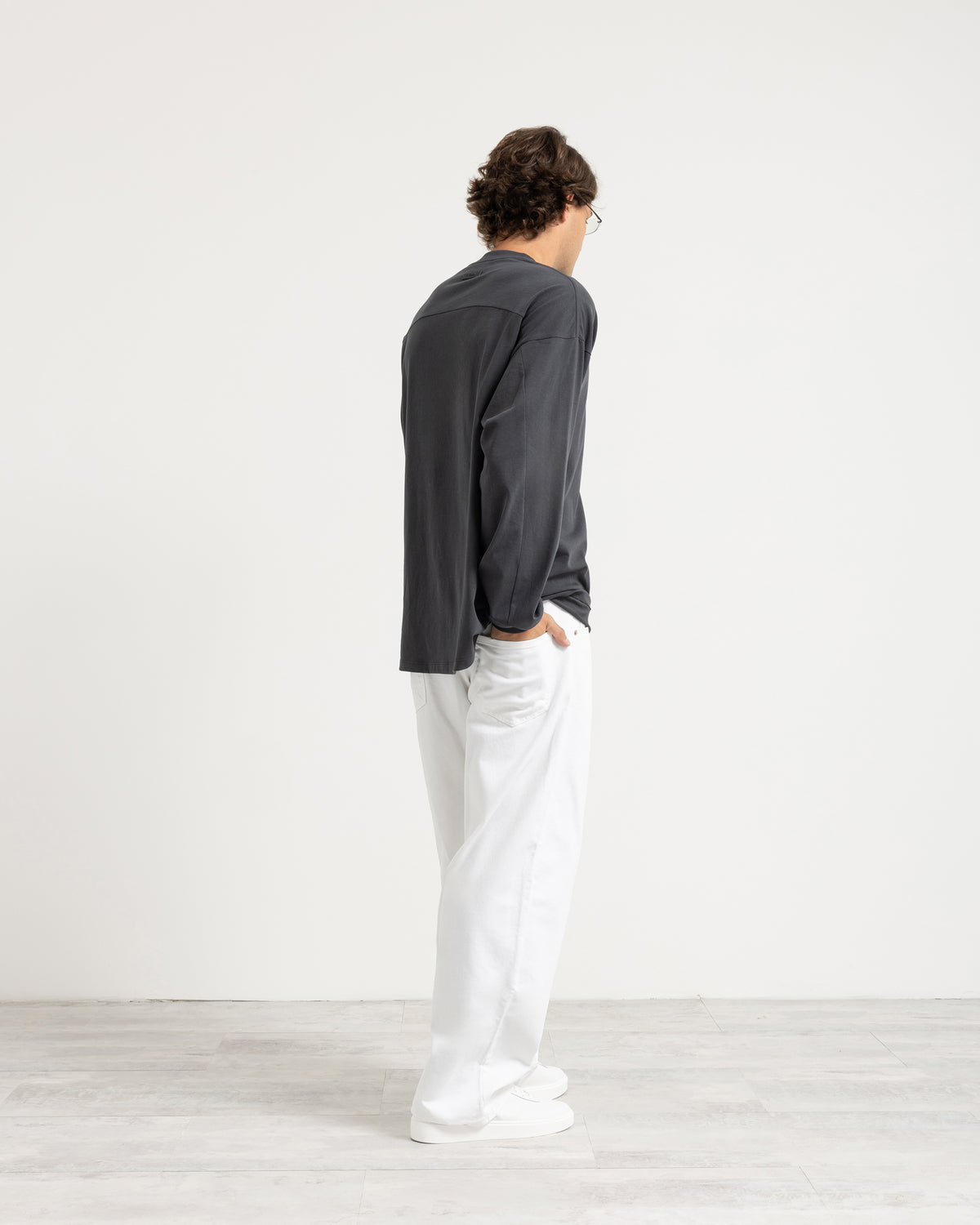 T-shirt longsleeve con polsino oversize