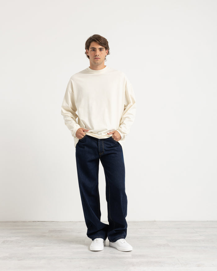 T-shirt longsleeve con polsino oversize - Ice
