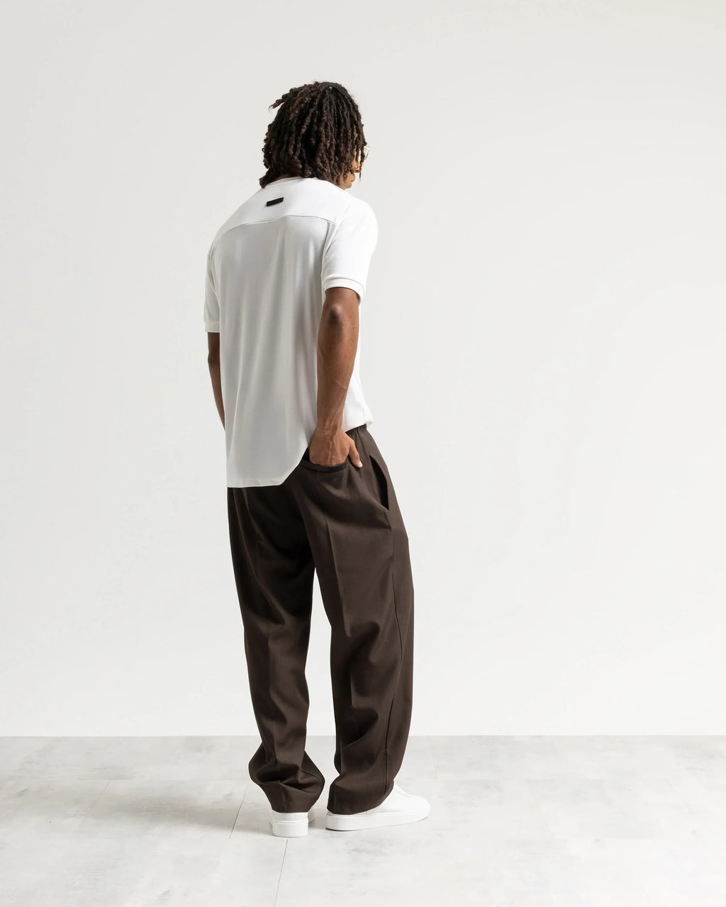 Pantalaccio fondo ampio tessuto classico