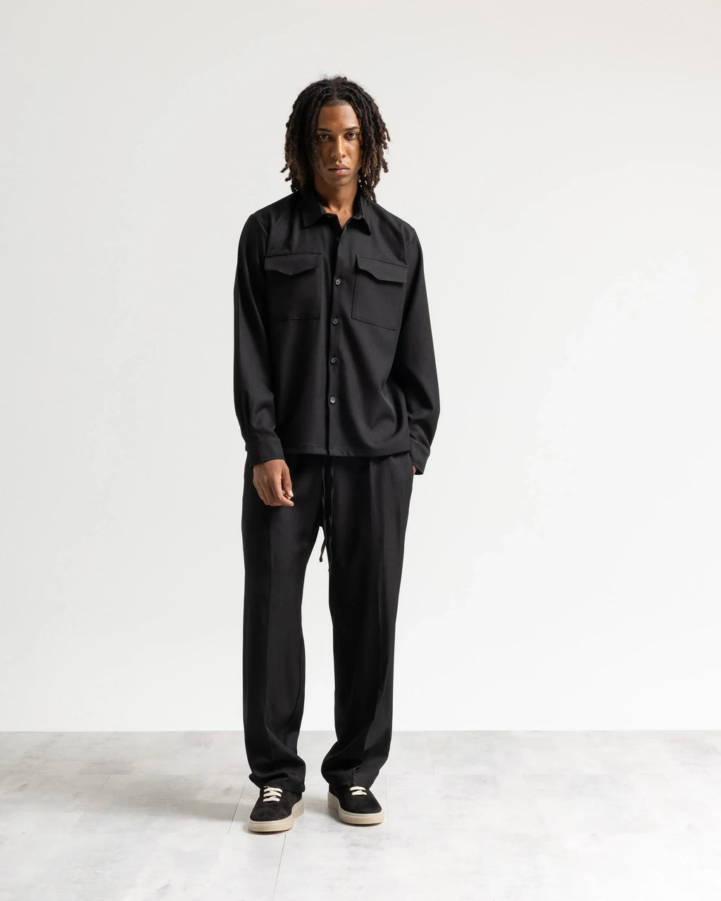 Camicia con tasconi tessuto classico