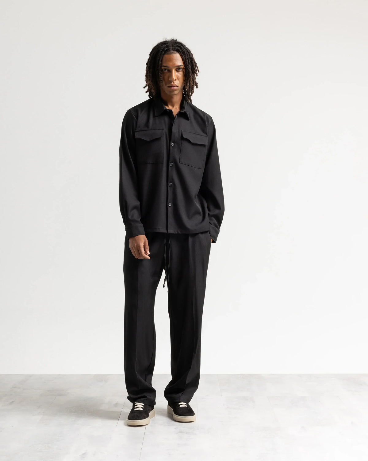 Camicia con tasconi tessuto classico
