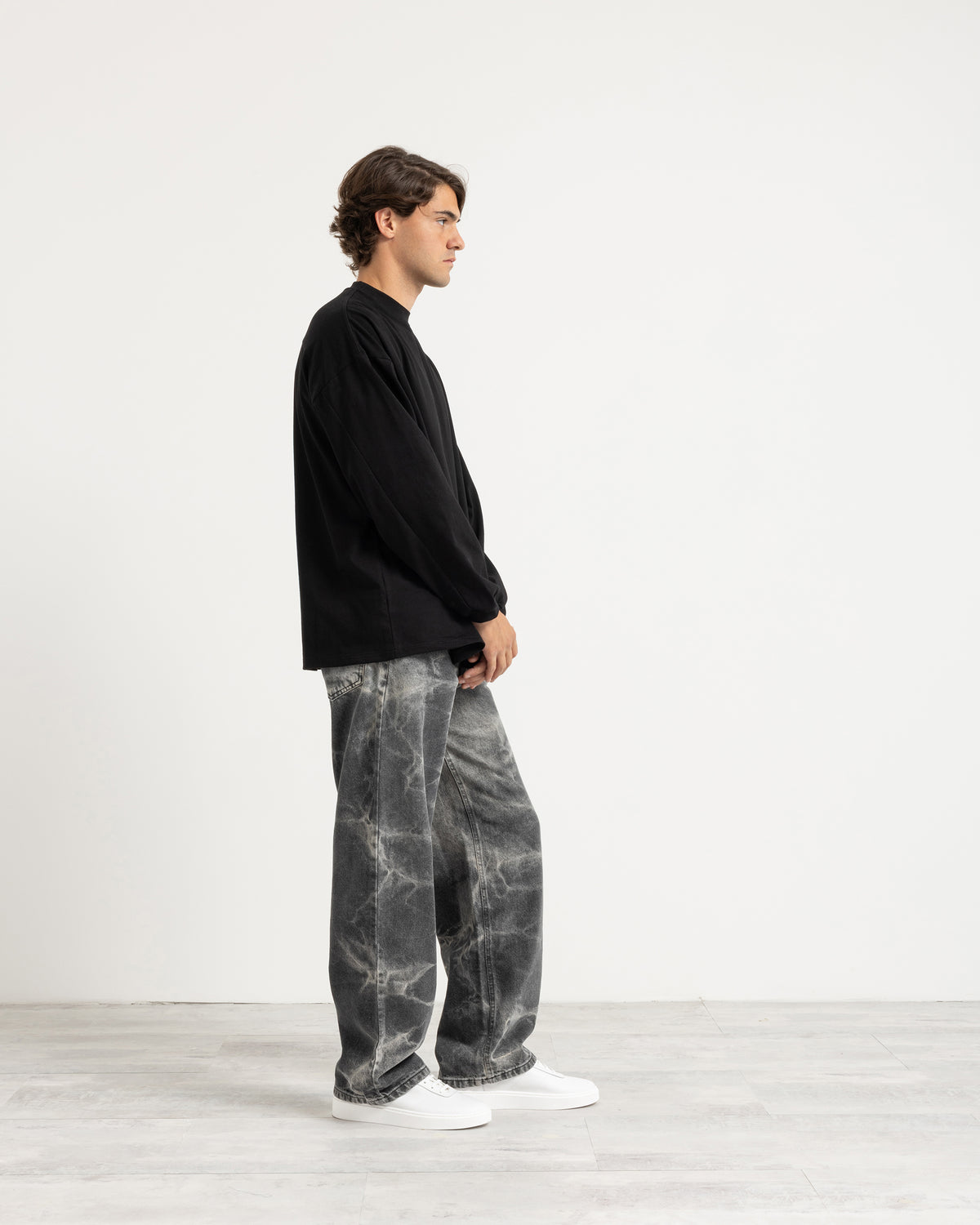T-shirt longsleeve con polsino oversize