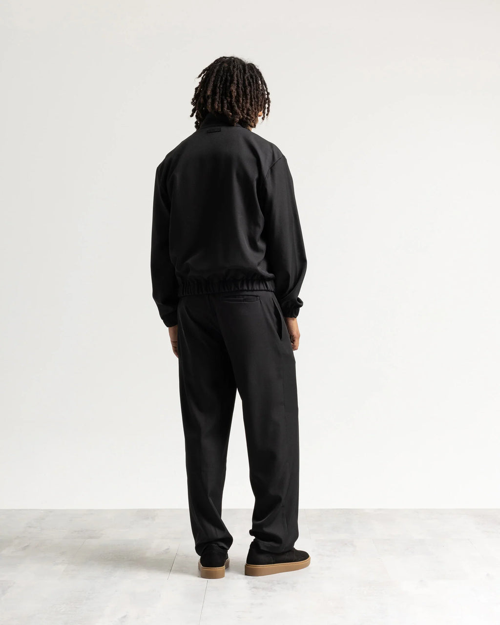 Giacca con zip mezzo collo tessuto classico
