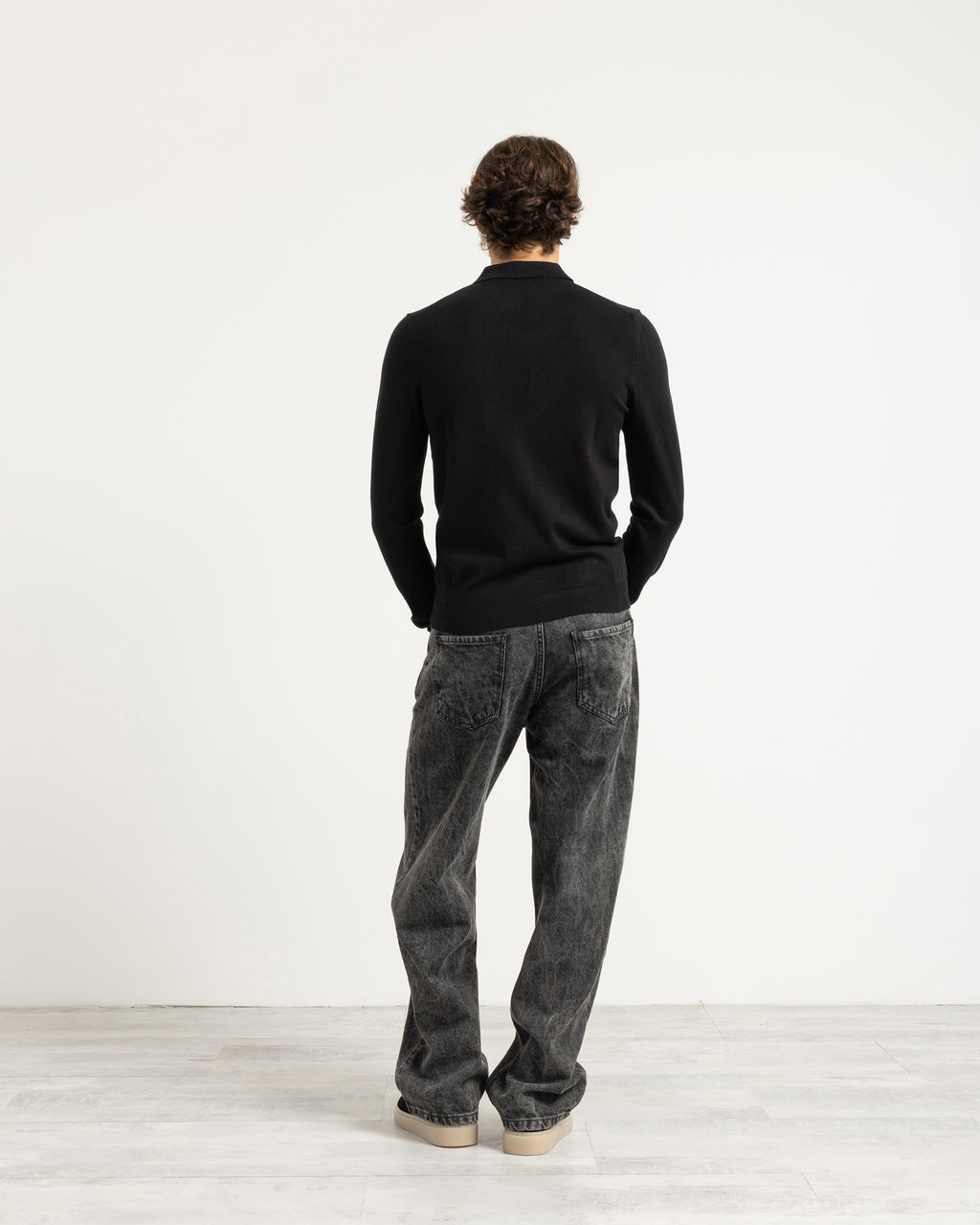 Polo in maglia manica lunga