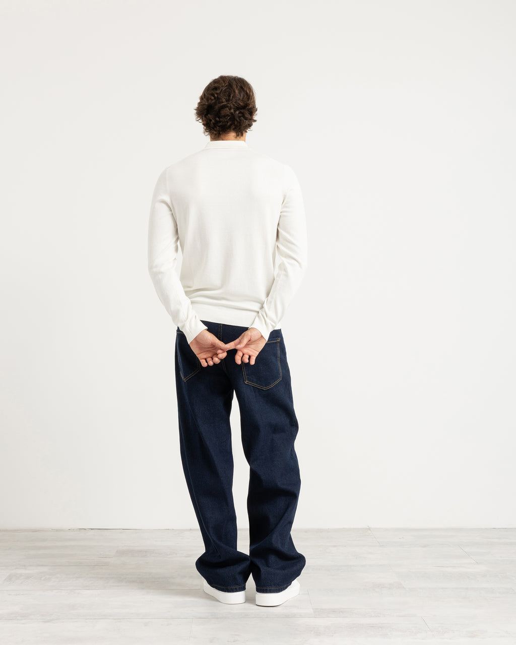 Polo in maglia manica lunga