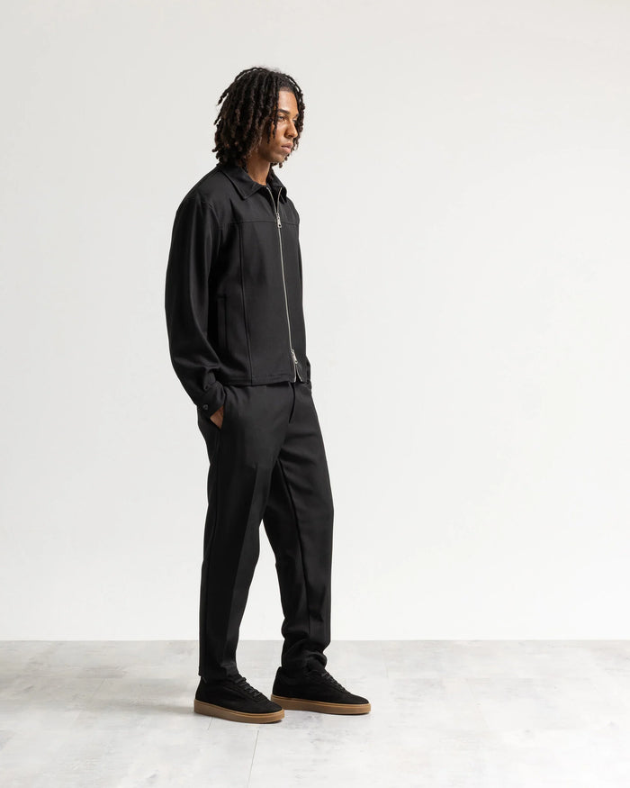 Pantalone regular tessuto classico - Nero